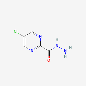 molecular formula C5H5ClN4O B3291817 2-Pyrimidinecarboxylic acid, 5-chloro-, hydrazide CAS No. 87362-29-6