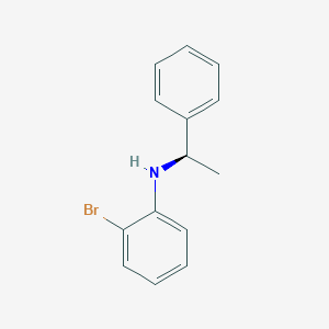 molecular formula C14H14BrN B3291818 (R)-2-Bromo-N-(1-phenylethyl)-aniline CAS No. 873685-06-4