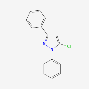 molecular formula C15H11ClN2 B3291846 5-Chloro-1,3-diphenyl-1H-pyrazole CAS No. 87383-47-9