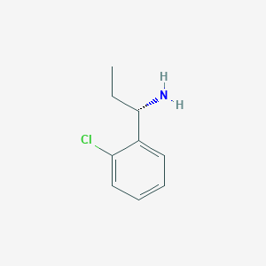 molecular formula C9H12ClN B3291864 (1S)-1-(2-Chlorophenyl)propylamine CAS No. 874098-10-9