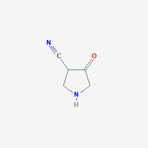 molecular formula C5H6N2O B3291915 4-Oxopyrrolidine-3-carbonitrile CAS No. 874496-80-7