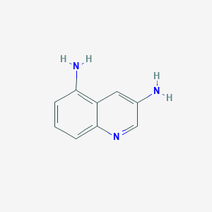 molecular formula C9H9N3 B3291931 Quinoline-3,5-diamine CAS No. 874498-26-7