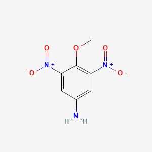 molecular formula C7H7N3O5 B3291941 4-Methoxy-3,5-dinitroaniline CAS No. 874520-84-0