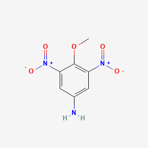 molecular formula C7H7N3O5 B3291941 4-甲氧基-3,5-二硝基苯胺 CAS No. 874520-84-0