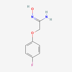 molecular formula C8H9FN2O2 B3291973 2-(4-fluorophenoxy)-N'-hydroxyethanimidamide CAS No. 874881-07-9