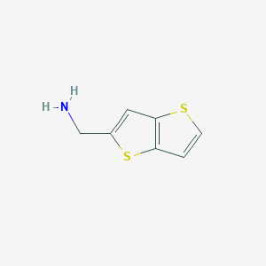 molecular formula C7H7NS2 B3291984 Thieno[3,2-b]thiophen-2-ylmethanamine CAS No. 874881-30-8