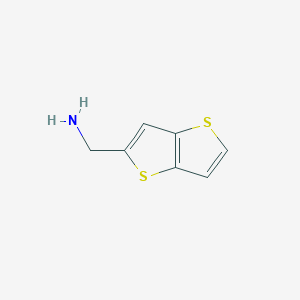 molecular formula C7H7NS2 B3291984 噻吩并[3,2-b]噻吩-2-基甲胺 CAS No. 874881-30-8