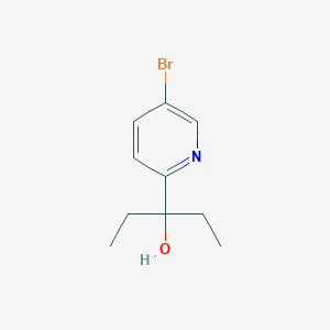 molecular formula C10H14BrNO B3291989 3-(5-Bromo-2-pyridyl)-3-pentanol CAS No. 874915-22-7