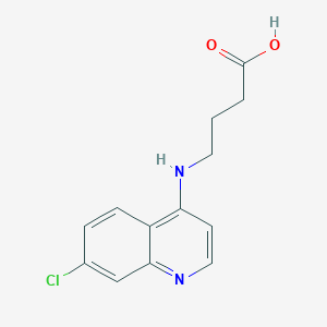 molecular formula C13H13ClN2O2 B3291990 4-[(7-氯喹啉-4-基)氨基]丁酸 CAS No. 874918-61-3