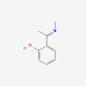 molecular formula C9H11NO B3292004 Phenol, 2-[1-(methylimino)ethyl]- CAS No. 875-54-7