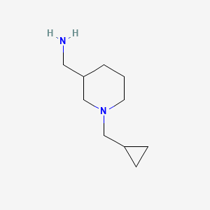 molecular formula C10H20N2 B3292024 [1-(Cyclopropylmethyl)piperidin-3-yl]methanamine CAS No. 875270-02-3