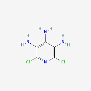 molecular formula C5H6Cl2N4 B3292053 2,6-Dichloro-3,4,5-triaminopyridine CAS No. 87535-56-6