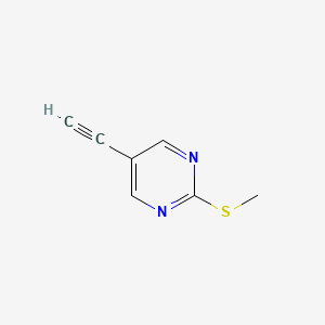 molecular formula C7H6N2S B3292060 5-Ethynyl-2-(methylthio)pyrimidine CAS No. 87573-81-7