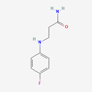 molecular formula C9H11FN2O B3292064 3-[(4-Fluorophenyl)amino]propanamide CAS No. 875858-84-7