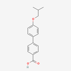 molecular formula C17H18O3 B3292077 4-Isobutoxybiphenyl-4'-carboxylic acid CAS No. 875927-49-4