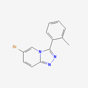 molecular formula C13H10BrN3 B3292098 6-Bromo-3-(o-tolyl)-[1,2,4]triazolo[4,3-a]pyridine CAS No. 876300-80-0