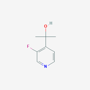 molecular formula C8H10FNO B3292148 4-Pyridinemethanol, 3-fluoro-alpha,alpha-dimethyl- CAS No. 87674-13-3