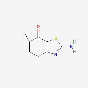 molecular formula C9H12N2OS B3292166 7(4H)-Benzothiazolone, 2-amino-5,6-dihydro-6,6-dimethyl- CAS No. 87707-28-6