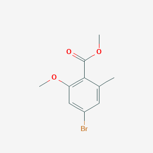 molecular formula C10H11BrO3 B3292171 Methyl 4-bromo-2-methoxy-6-methylbenzoate CAS No. 877149-09-2