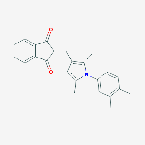 molecular formula C24H21NO2 B329220 2-{[1-(3,4-dimethylphenyl)-2,5-dimethyl-1H-pyrrol-3-yl]methylidene}-1H-indene-1,3(2H)-dione 