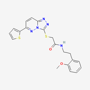 N-(2-methoxyphenethyl)-2-((6-(thiophen-2-yl)-[1,2,4]triazolo[4,3-b]pyridazin-3-yl)thio)acetamide