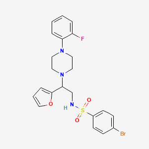 4-bromo-N-(2-(4-(2-fluorophenyl)piperazin-1-yl)-2-(furan-2-yl)ethyl)benzenesulfonamide