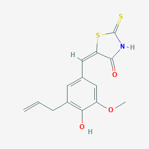 molecular formula C14H13NO3S2 B329232 5-(3-Allyl-4-hydroxy-5-methoxybenzylidene)-2-thioxo-1,3-thiazolidin-4-one 