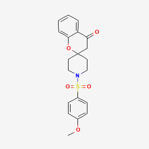 1'-(4-methoxyphenyl)sulfonylspiro[3H-chromene-2,4'-piperidine]-4-one