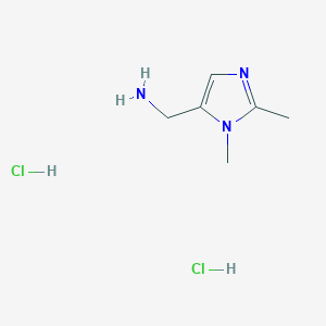 molecular formula C6H13Cl2N3 B3292364 (1,2-Dimethyl-1H-imidazol-5-yl)methanamine dihydrochloride CAS No. 87786-11-6