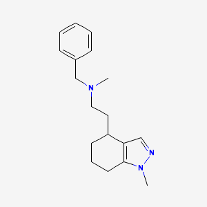 molecular formula C18H25N3 B3292383 N-Benzyl-N-methyl-2-(1-methyl-4,5,6,7-tetrahydro-1H-indazol-4-yl)ethanamine CAS No. 878021-42-2