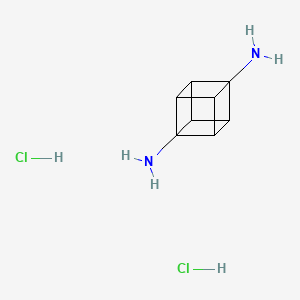 molecular formula C8H12Cl2N2 B3292562 1,4-Diaminocubane dihydrochloride CAS No. 87830-28-2
