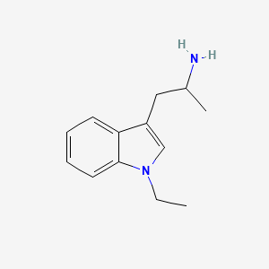 molecular formula C13H18N2 B3292569 1-(1-Ethylindol-3-yl)propan-2-amine CAS No. 878432-88-3