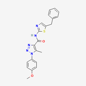 N-(5-benzyl-1,3-thiazol-2-yl)-1-(4-methoxyphenyl)-5-methyl-1H-1,2,3-triazole-4-carboxamide