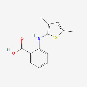 molecular formula C13H13NO2S B3292602 2-((3,5-Dimethylthiophen-2-yl)amino)benzoic acid CAS No. 87895-89-4