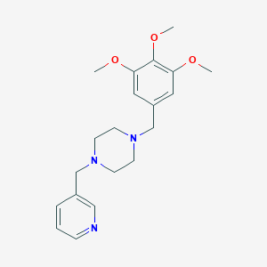 molecular formula C20H27N3O3 B329261 1-Pyridin-3-ylmethyl-4-(3,4,5-trimethoxy-benzyl)-piperazine 