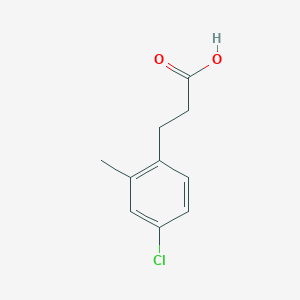 molecular formula C10H11ClO2 B3292615 3-(4-Chloro-2-methylphenyl)propanoic acid CAS No. 879-75-4