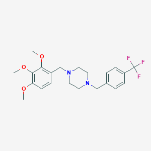 1-[4-(Trifluoromethyl)benzyl]-4-(2,3,4-trimethoxybenzyl)piperazine