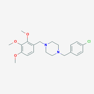 1-(4-Chloro-benzyl)-4-(2,3,4-trimethoxy-benzyl)-piperazine