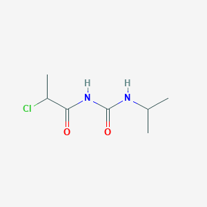 molecular formula C7H13ClN2O2 B3292705 2-chloro-N-[(isopropylamino)carbonyl]propanamide CAS No. 879319-32-1