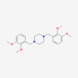 molecular formula C22H30N2O4 B329271 1,4-Bis(2,3-dimethoxybenzyl)piperazine 