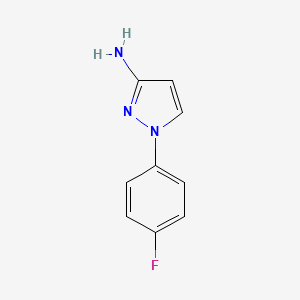 molecular formula C9H8FN3 B3292716 1-(4-fluorophenyl)-1H-pyrazol-3-amine CAS No. 87949-12-0