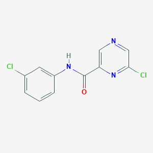 molecular formula C11H7Cl2N3O B3292717 6-Chloro-N-(3-chlorophenyl)pyrazine-2-carboxamide CAS No. 879503-80-7