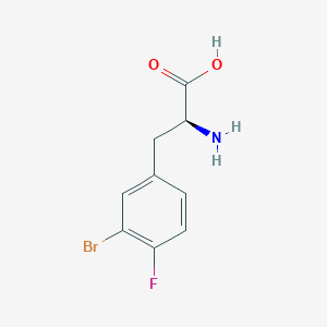 molecular formula C9H9BrFNO2 B3292751 3-Bromo-4-fluoro-L-phenylalanine CAS No. 880386-25-4