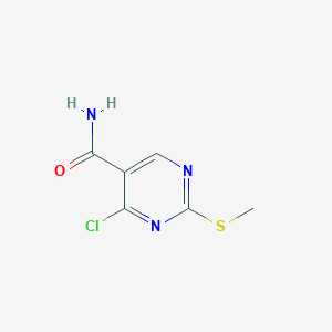 molecular formula C6H6ClN3OS B3292759 4-Chloro-2-(methylthio)pyrimidine-5-carboxamide CAS No. 880613-19-4