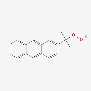 molecular formula C17H16O2 B3292773 2-(Anthracen-2-YL)propane-2-peroxol CAS No. 880643-79-8