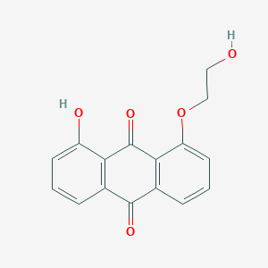 molecular formula C16H12O5 B3292778 1-Hydroxy-8-(2-hydroxyethoxy)anthracene-9,10-dione CAS No. 880758-61-2