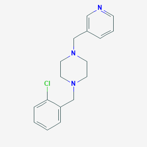 molecular formula C17H20ClN3 B329278 1-(2-Chlorobenzyl)-4-(3-pyridinylmethyl)piperazine 
