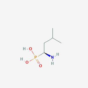 molecular formula C5H14NO3P B3292782 [(1S)-1-amino-3-methylbutyl]phosphonic acid CAS No. 88081-76-9