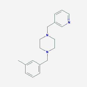 molecular formula C18H23N3 B329280 1-(3-Methylbenzyl)-4-(3-pyridinylmethyl)piperazine 