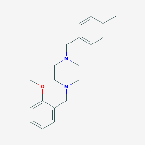 molecular formula C20H26N2O B329281 1-(2-Methoxybenzyl)-4-(4-methylbenzyl)piperazine 
